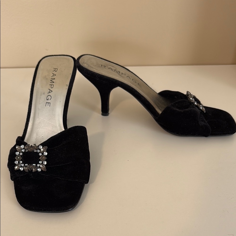 Rampage Velvet Heels